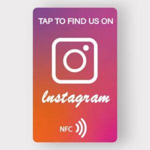 NFC 'Find Us On' Card - Instagram